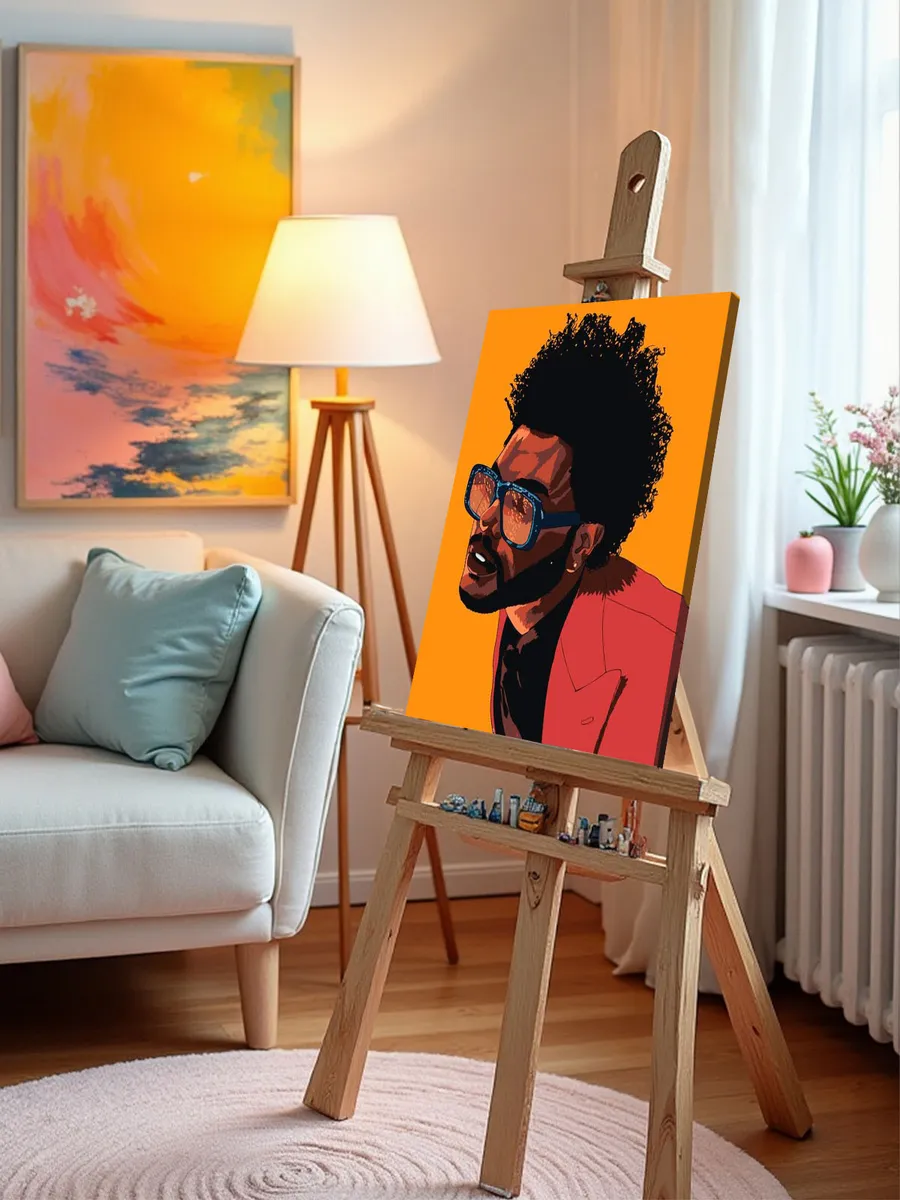 Картина по номерам «Музыкант The Weeknd Викенд Арт 3» — картинка 9