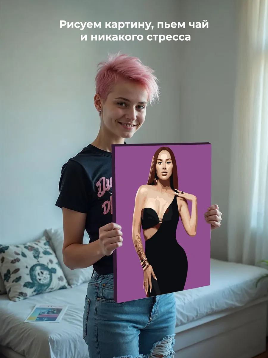 Картина по номерам «Российская певица Анна Асти Anna Asti» — картинка 6