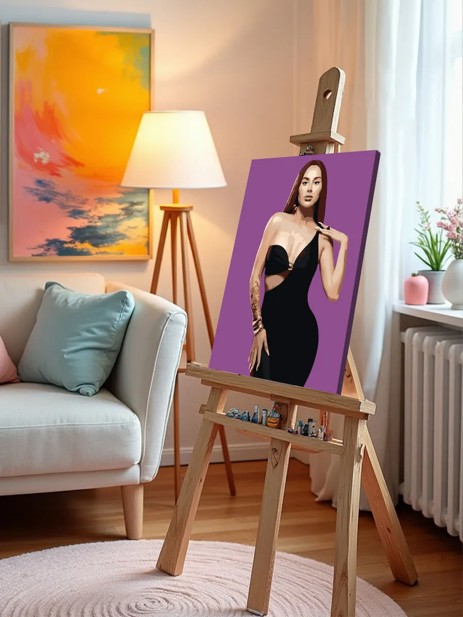 Картина по номерам «Российская певица Анна Асти Anna Asti» — картинка 9