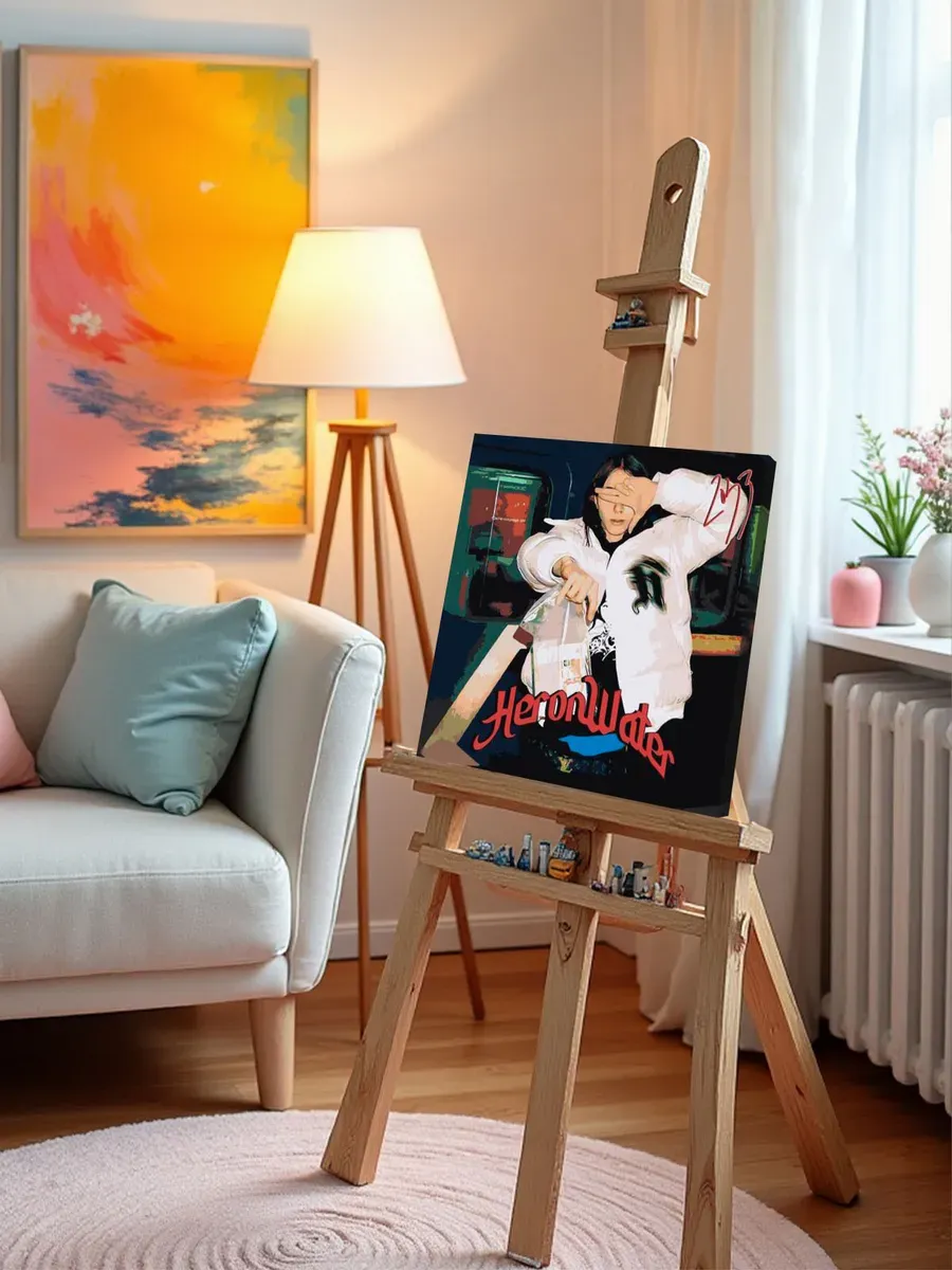 Картина по номерам «Рэпер Heronwater: обложка альбома» — картинка 9