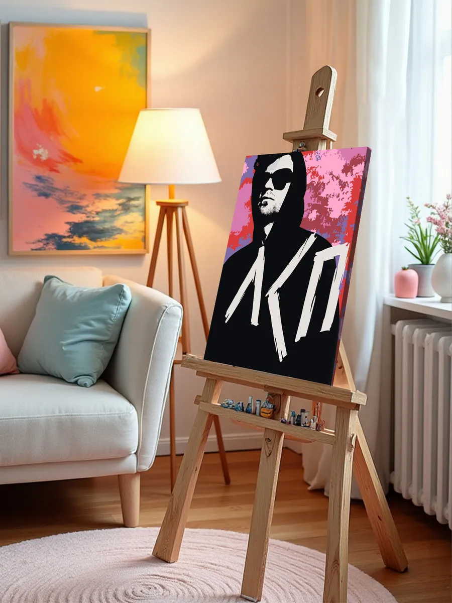 Картина по номерам «Рэпер ЛСП LSP: Олег Савченко Арт» — картинка 10