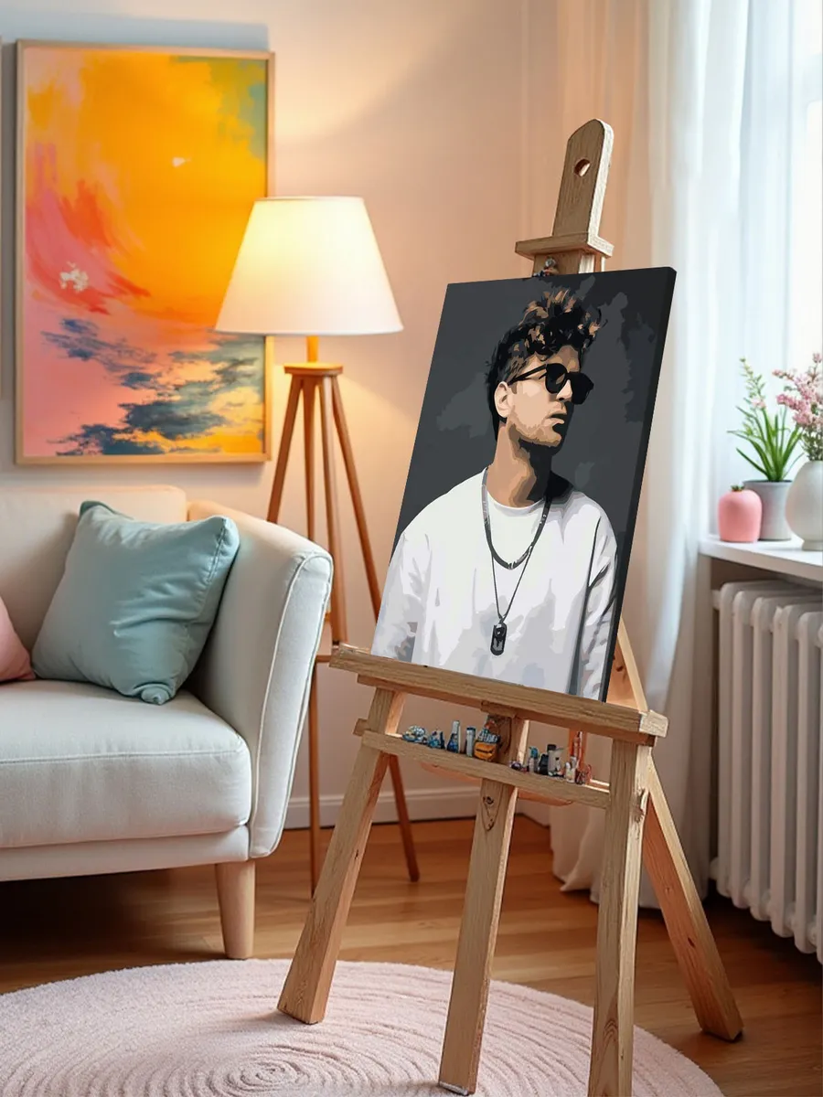 Картина по номерам «Рэпер ЛСП LSP: Олег портрет 3» — картинка 10