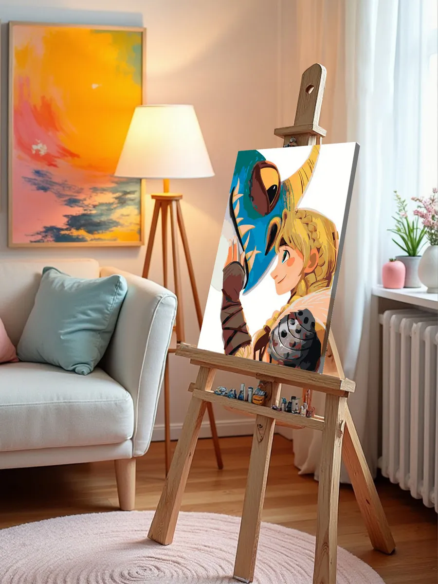 Картина по номерам «Арт дракона Злобного Змеевика Громгильда 4» — картинка 10