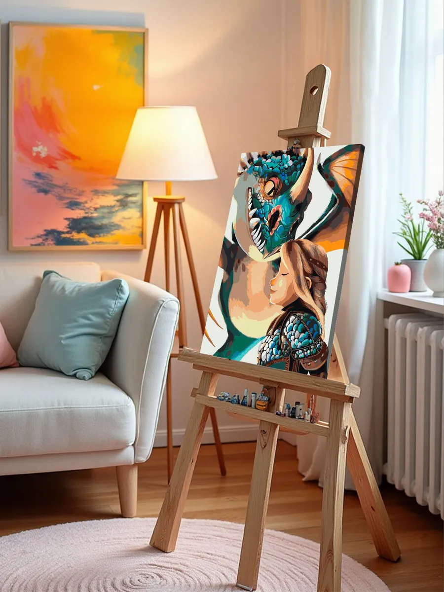 Картина по номерам «Арт дракона Злобного Змеевика Громгильда 5» — картинка 10