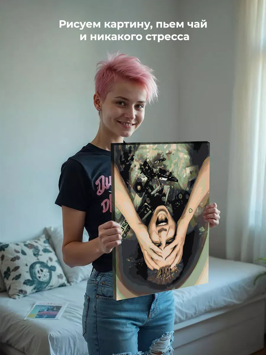 Картина по номерам «Поп-рок музыкант 13 тринадцать карат» — картинка 7