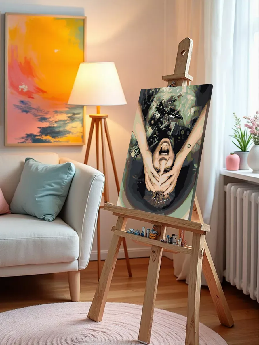 Картина по номерам «Поп-рок музыкант 13 тринадцать карат» — картинка 10