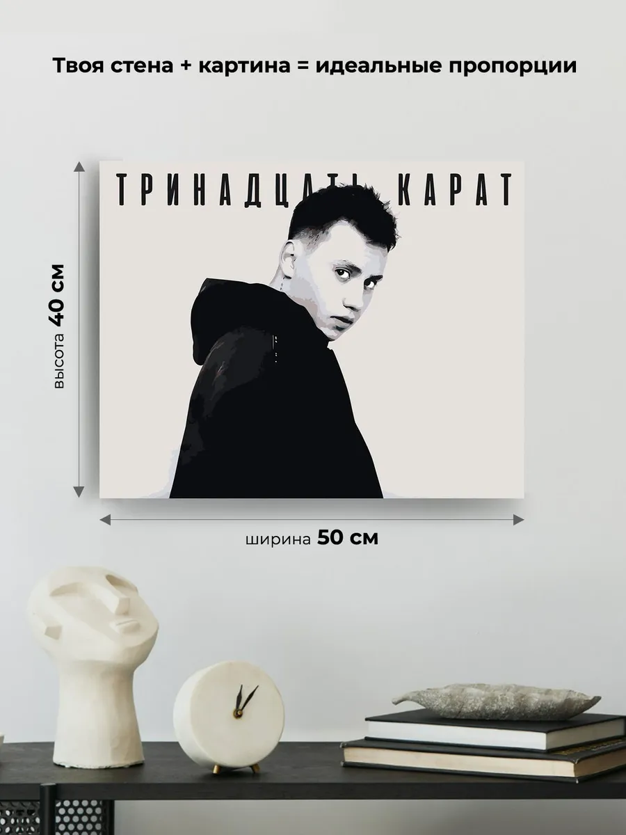 Картина по номерам «Поп-рок музыкант 13 тринадцать карат 2» — картинка 3