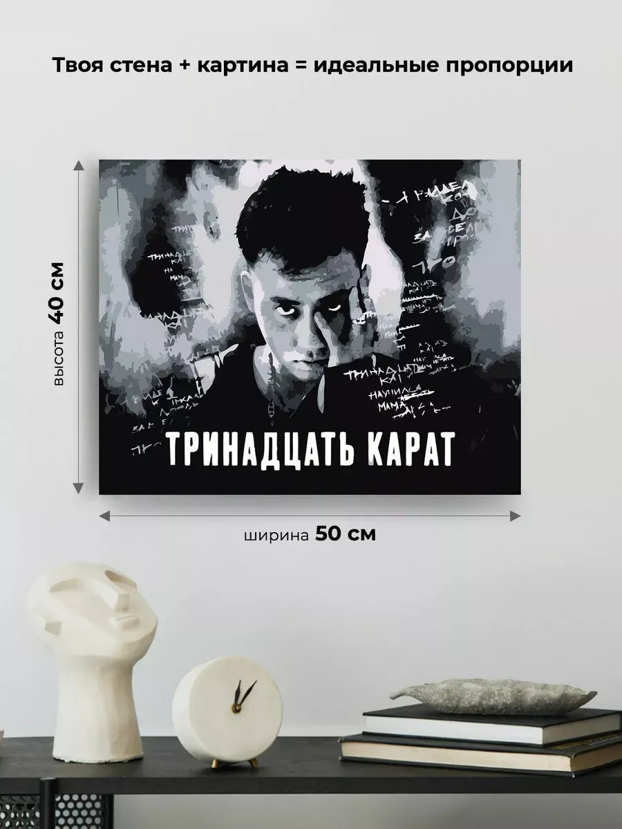 Картина по номерам «Поп-рок музыкант 13 тринадцать карат 4» — картинка 3