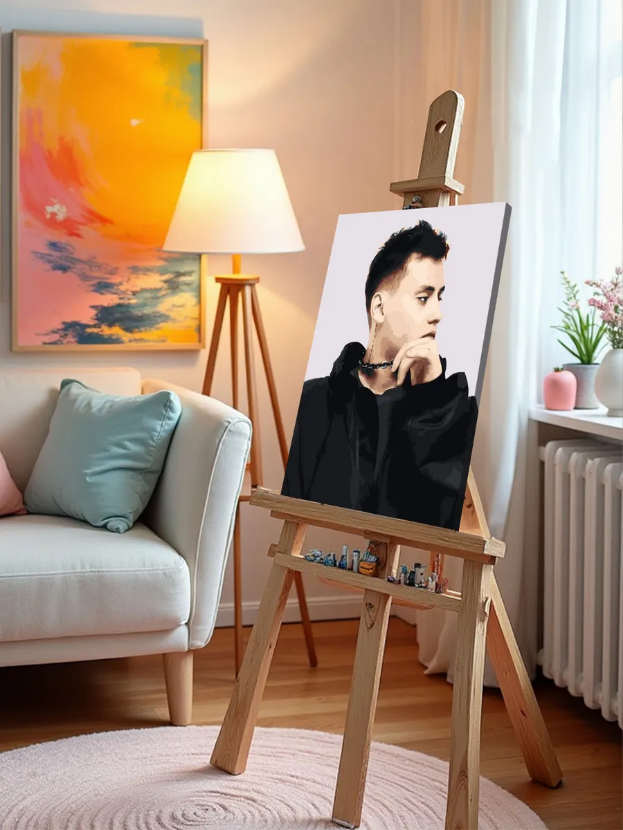 Картина по номерам «Поп-рок музыкант 13 тринадцать карат 5» — картинка 10