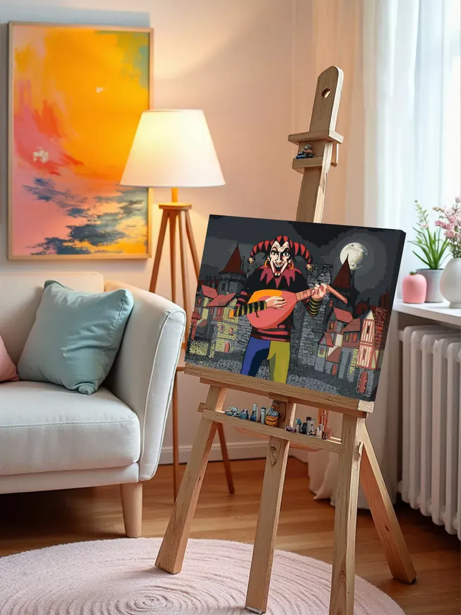 Картина по номерам «КиШ Король и Шут рок: Арт с городом» — картинка 10