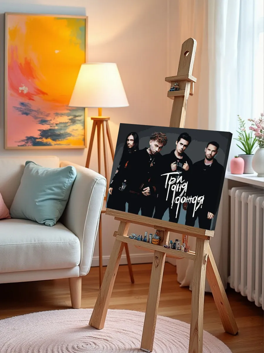 Картина по номерам «Три дня дождя: Глеб Викторов и рок группа 2» — картинка 9