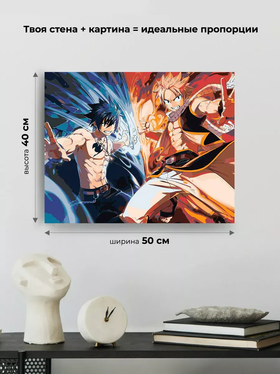 Картина по номерам «Аниме манга Хвост Феи Fairy Tale 40х50» — картинка 3