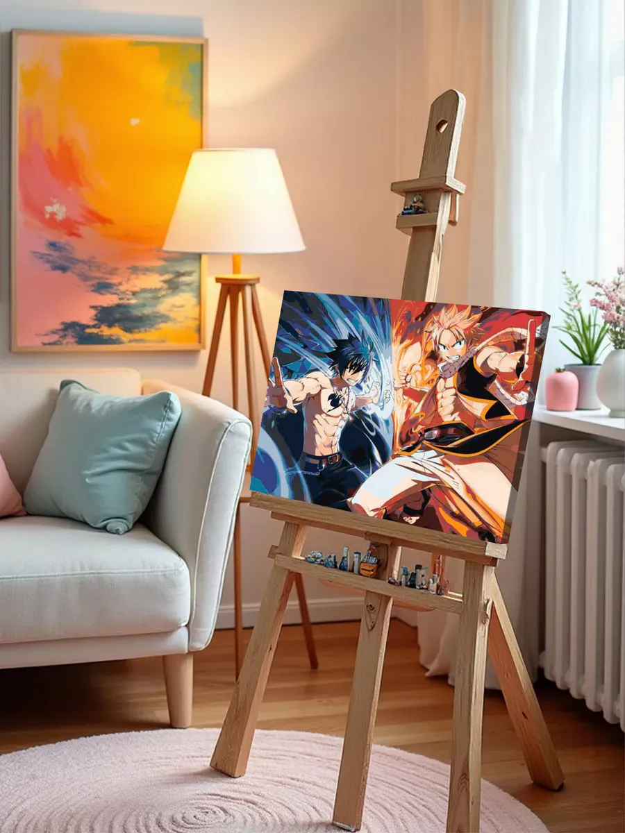 Картина по номерам «Аниме манга Хвост Феи Fairy Tale 40х50» — картинка 10