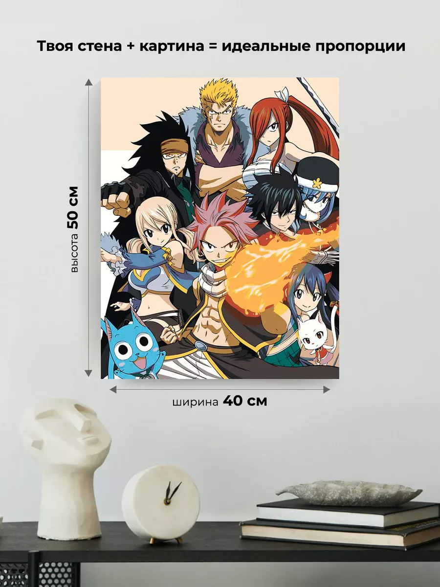 Картина по номерам «Аниме манга Хвост Феи Fairy Tale 9 40х50» — картинка 3