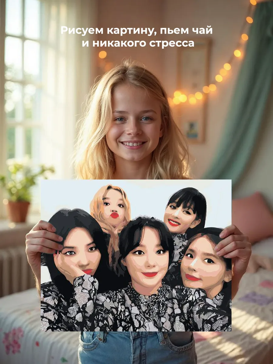 Картина по номерам «KPOP кпоп группа GI-dle Джи Айдл 40х50» — картинка 7