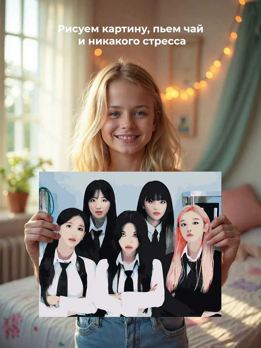 Картина по номерам «KPOP кпоп группа GI-dle Джи Айдл 40х50» — картинка 7