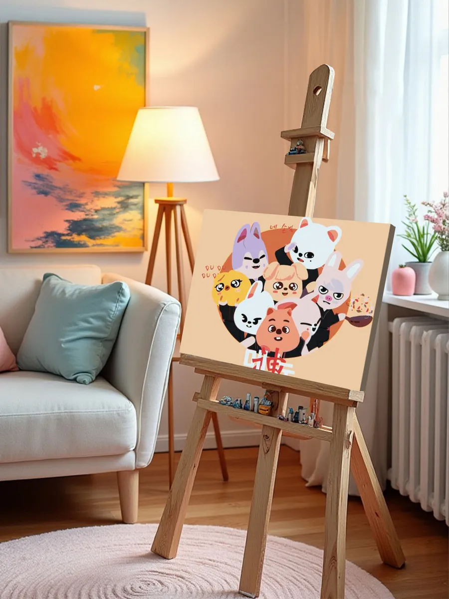 Картина по номерам «Stray Kids Стрей Кидс KPOP кпоп: Аниме» — картинка 10