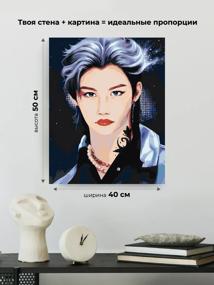 Картина по номерам «Stray Kids Стрей Кидс KPOP кпоп: Феликс» — картинка 3