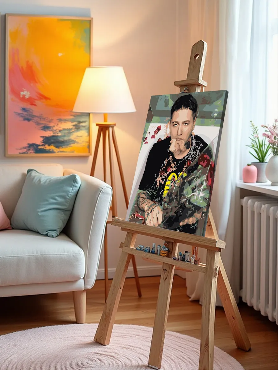 Картина по номерам «CMH: Руслан Crazy Mega Hell ванна 40х50» — картинка 9