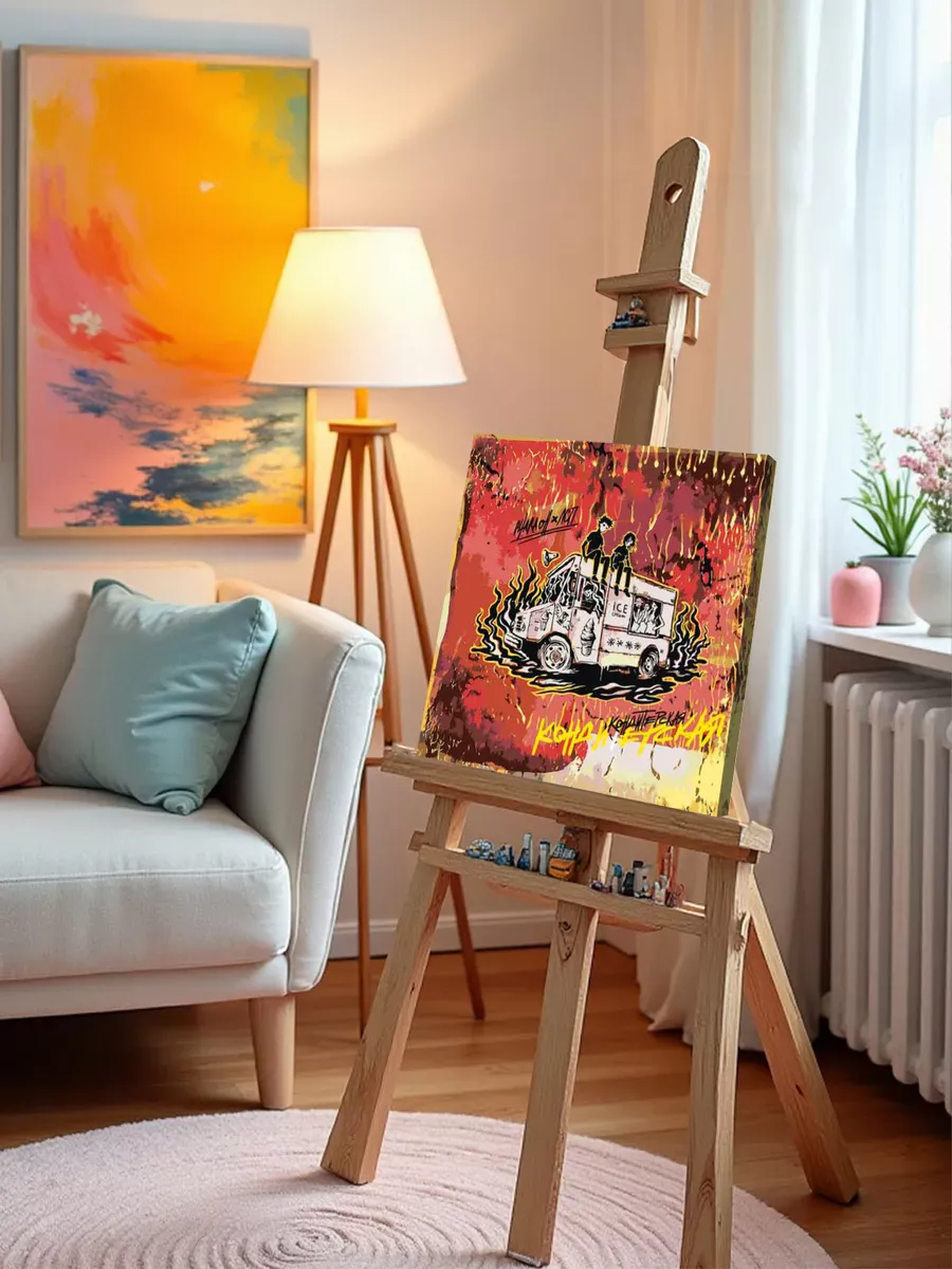 Картина по номерам «Рэпер ЛСП и Фараон: альбом Кондитерская» — картинка 10