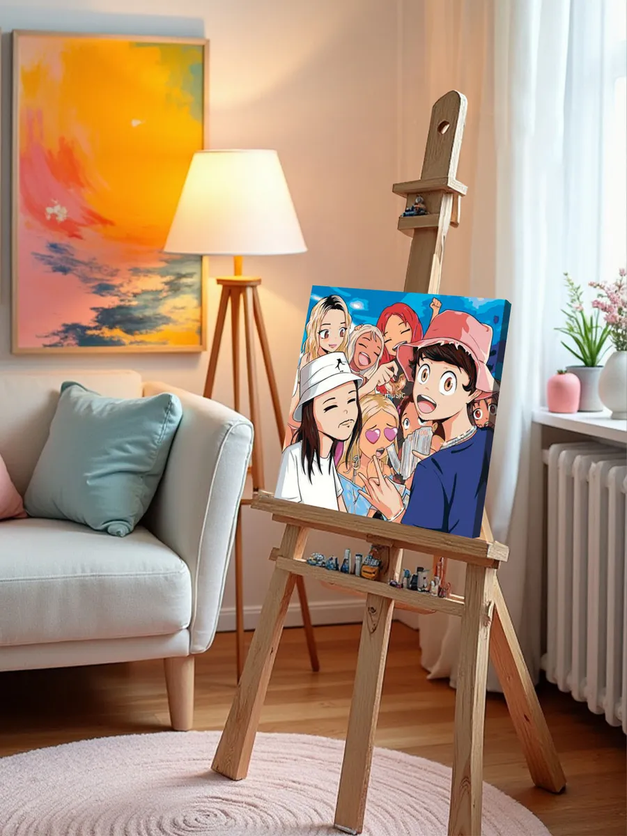 Картина по номерам «OG buda ОГ буда рэпер: Фэм аниме 40х40» — картинка 10