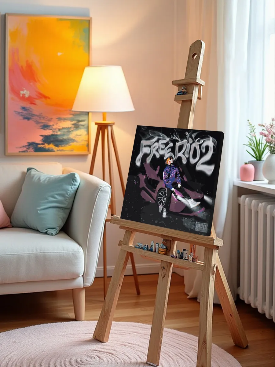 Картина по номерам «OG buda ОГ буда рэпер: FREERIO 2 40х40» — картинка 10