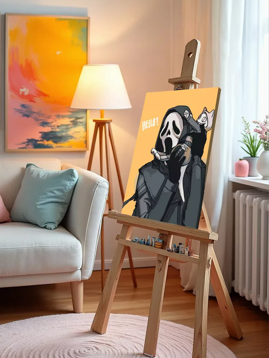 Картина по номерам «Крик фильм: Убийца и кот аниме 40х50» — картинка 9