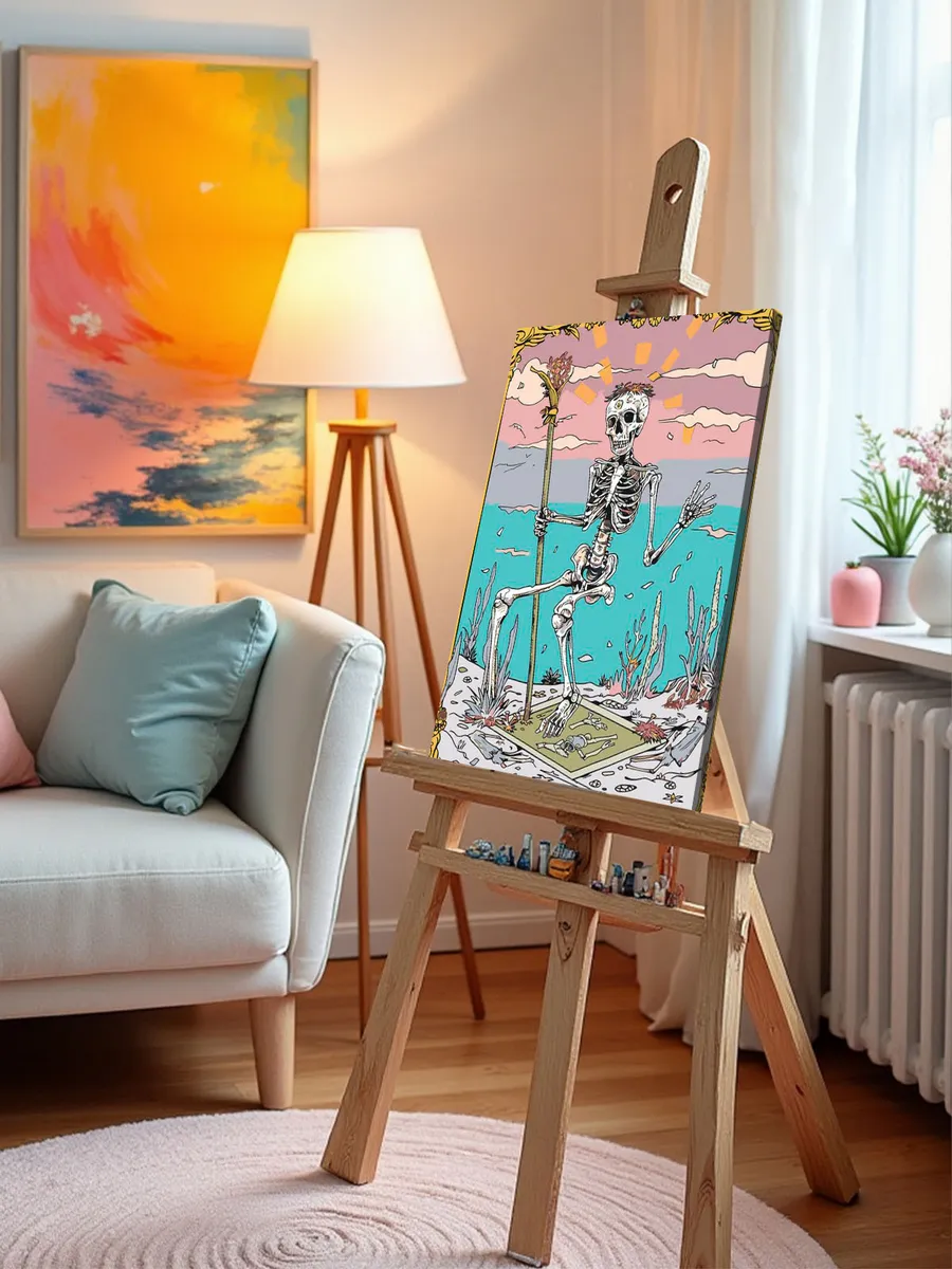 Картина по номерам «Карта таро скелет, мистика гадание» — картинка 10