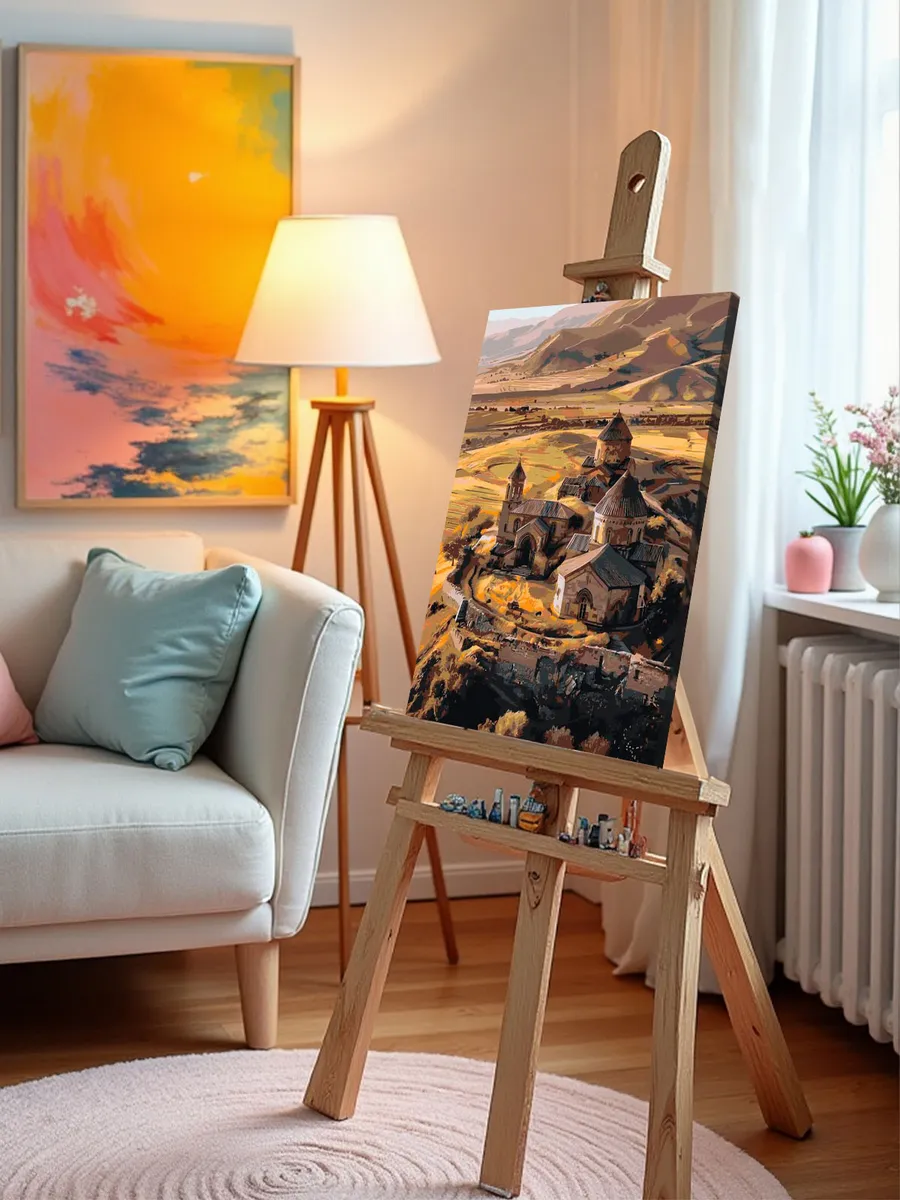 Картина по номерам «Армения: древний монастырь в горах» — картинка 9