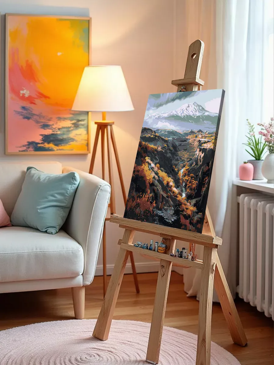 Картина по номерам «Армения: ущелье в горах, осень 40x50» — картинка 10