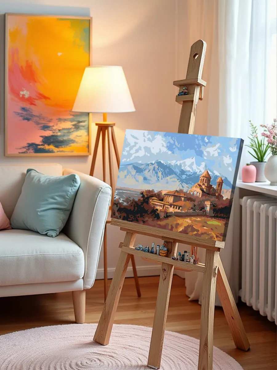 Картина по номерам «Армения: монастырь и гора Арарат 40x50» — картинка 10