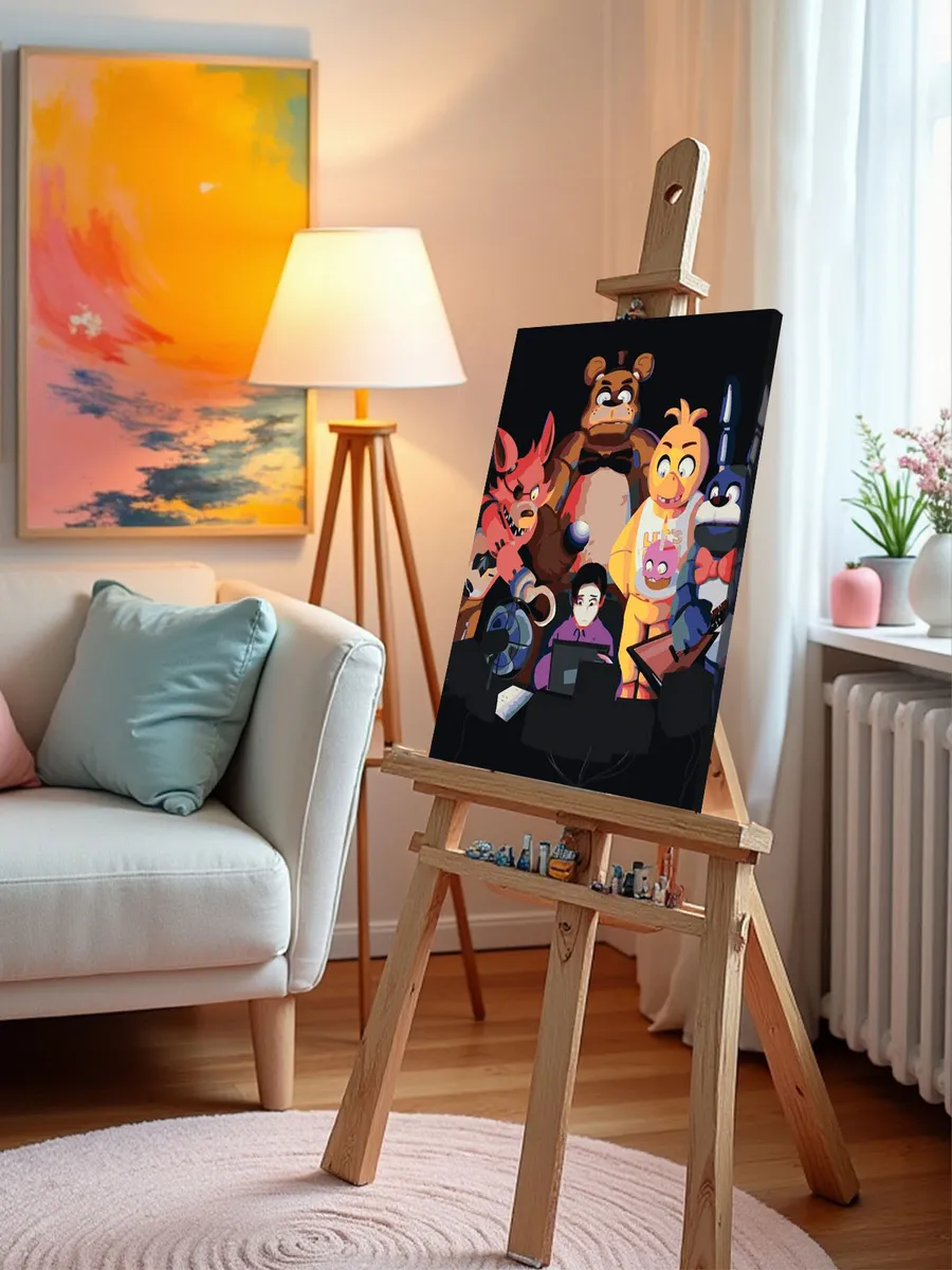 Картина по номерам «Фнаф Five nights at Freddy's Аниматроники» — картинка 9