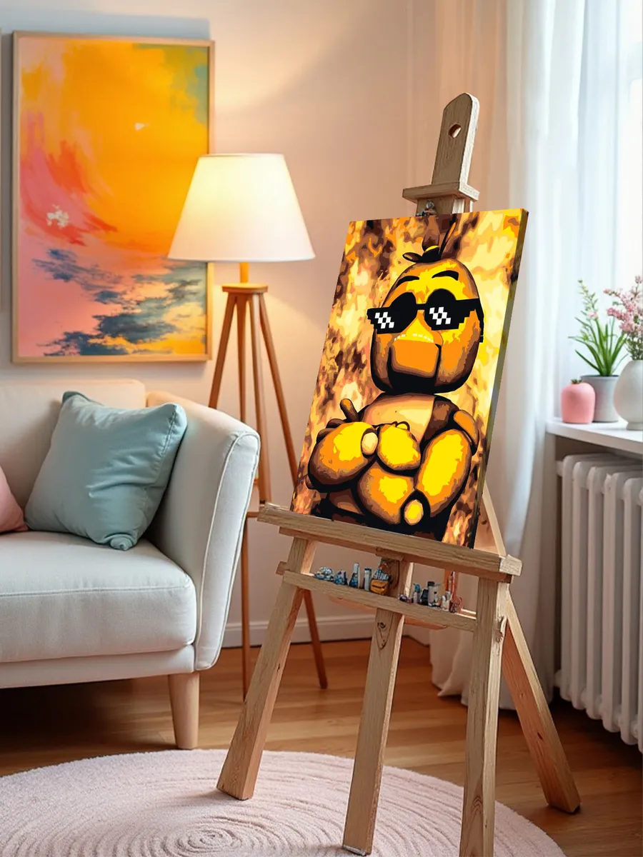 Картина по номерам «Фнаф Five nights at Freddy's Цыпа 40x50» — картинка 9