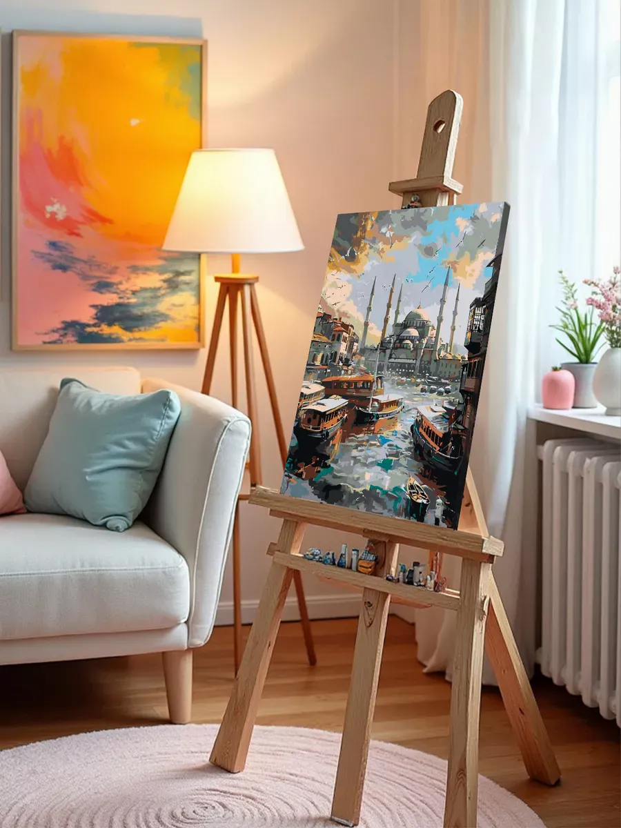 Картина по номерам «Город Стамбул, Турция: мечеть, религия» — картинка 10