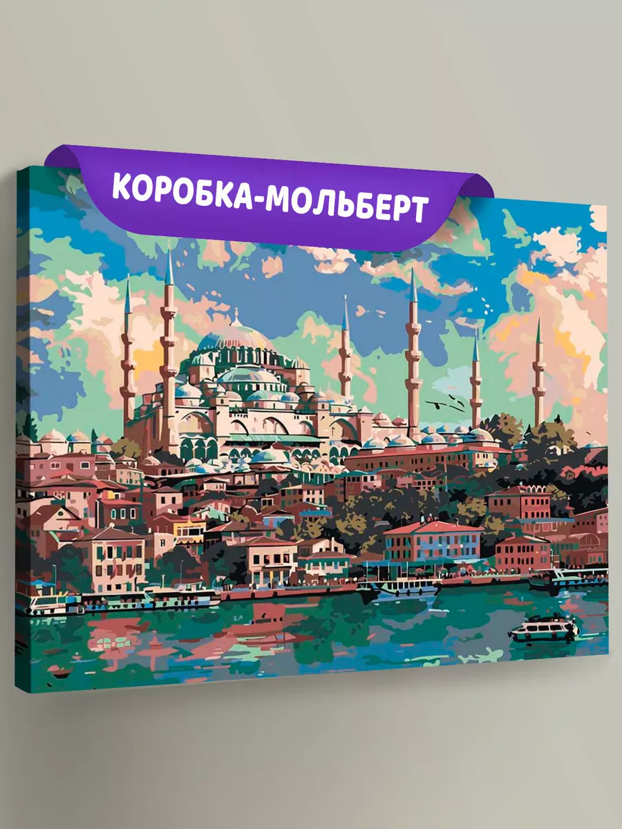 Картина по номерам «Город Стамбул, Турция: мечеть 40x50»