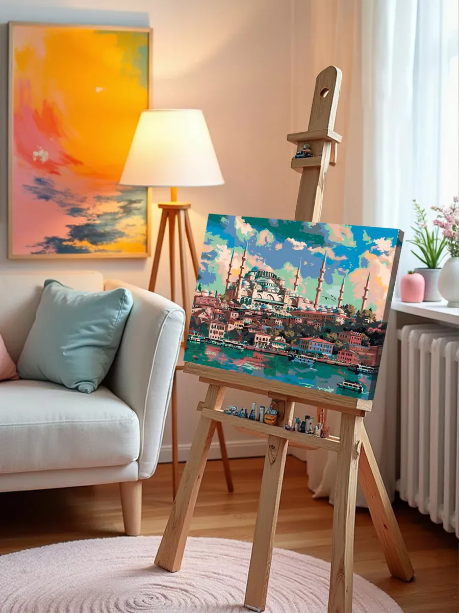 Картина по номерам «Город Стамбул, Турция: мечеть 40x50» — картинка 10