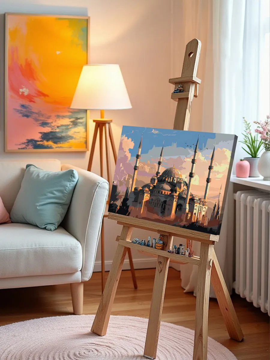 Картина по номерам «Город Стамбул, Турция: мечеть, религия» — картинка 10