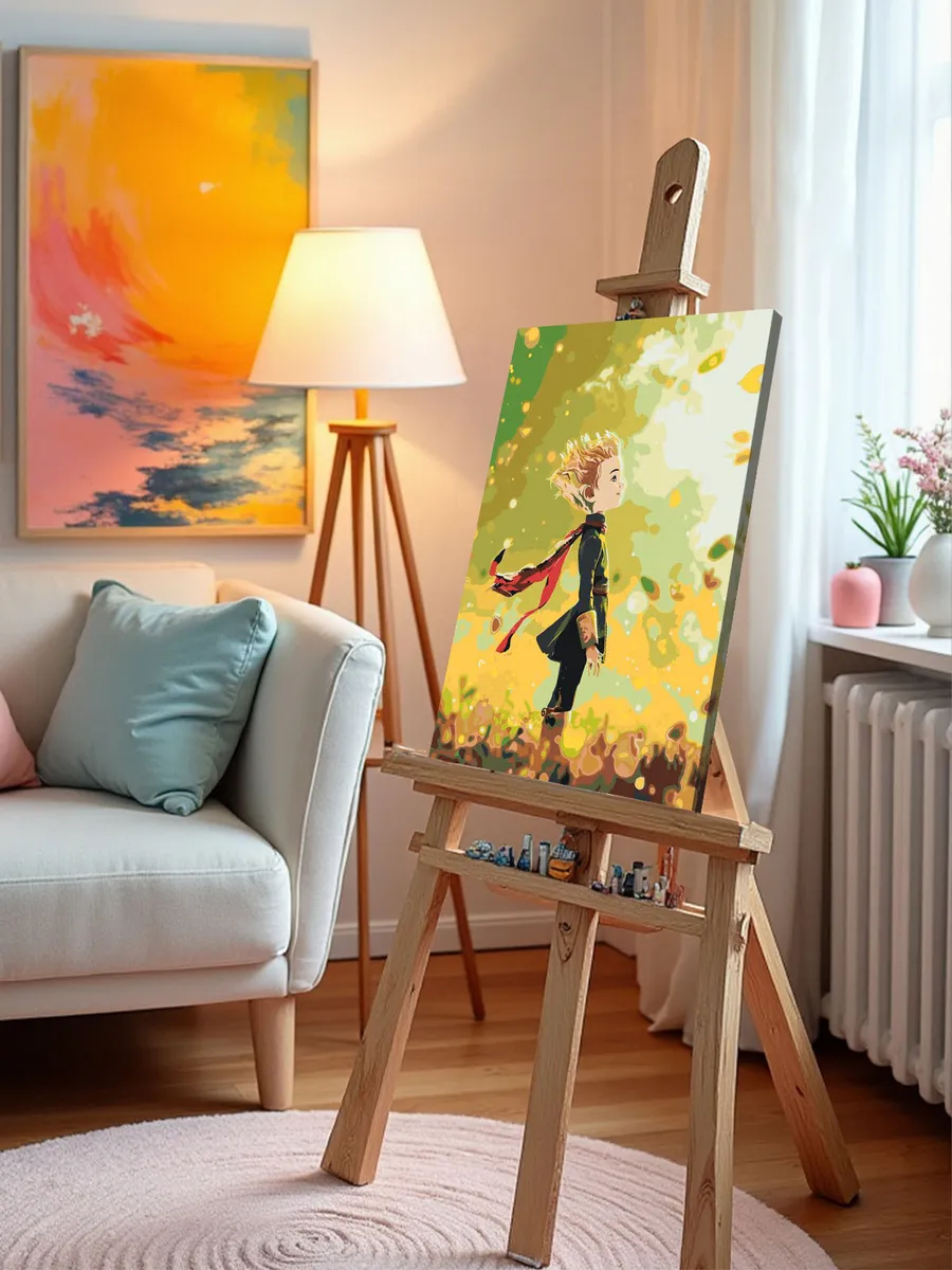 Картина по номерам «Сказка Маленький принц, для детей 40x50» — картинка 10