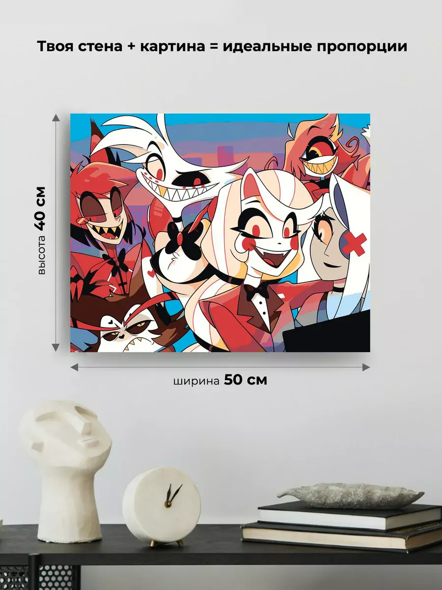 Картина по номерам «Отель Хазбин (Харбин): Чарли, Энджел» — картинка 3