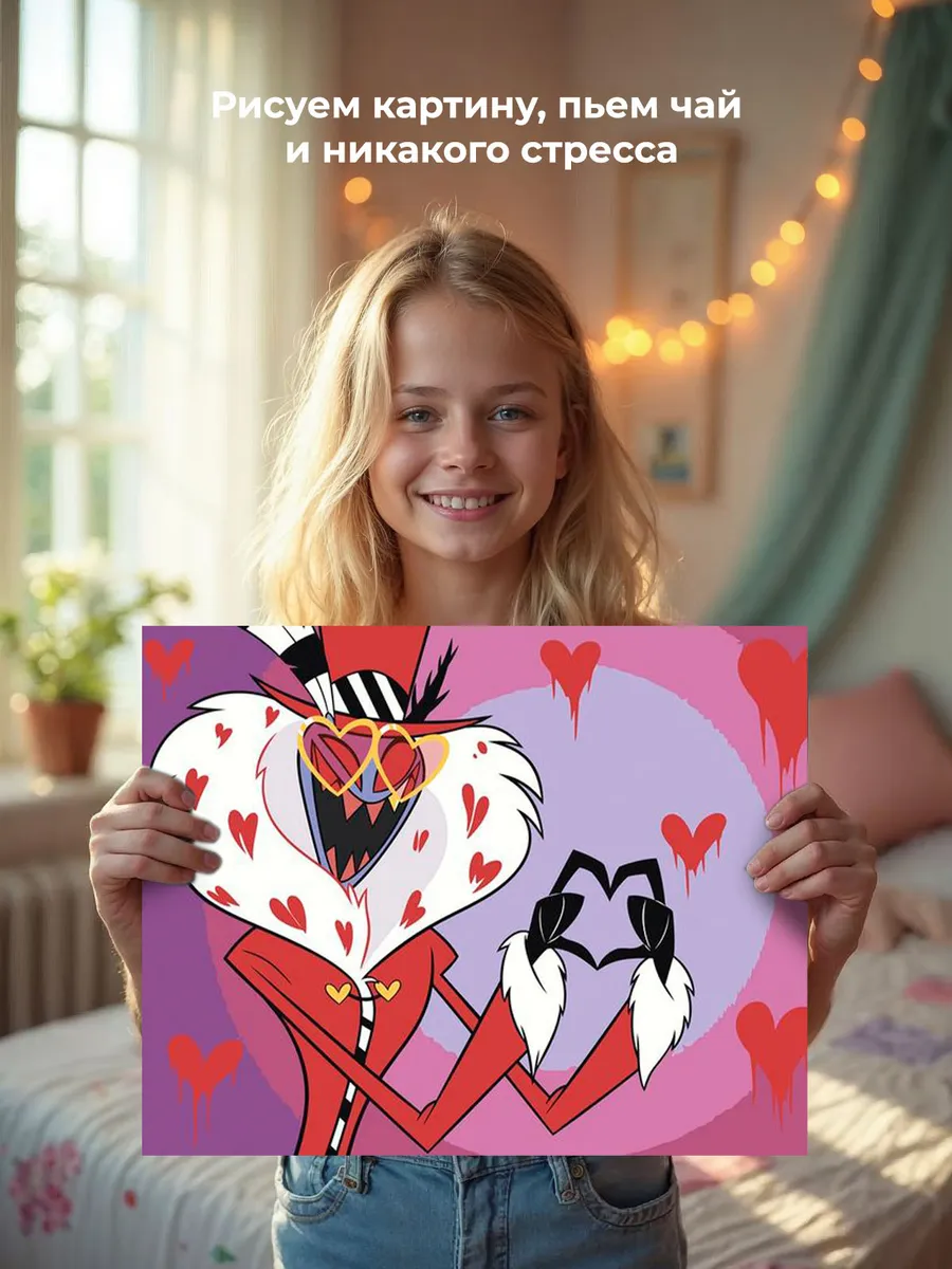 Картина по номерам «Отель Хазбин (Харбин): Валентино 40x50» — картинка 7