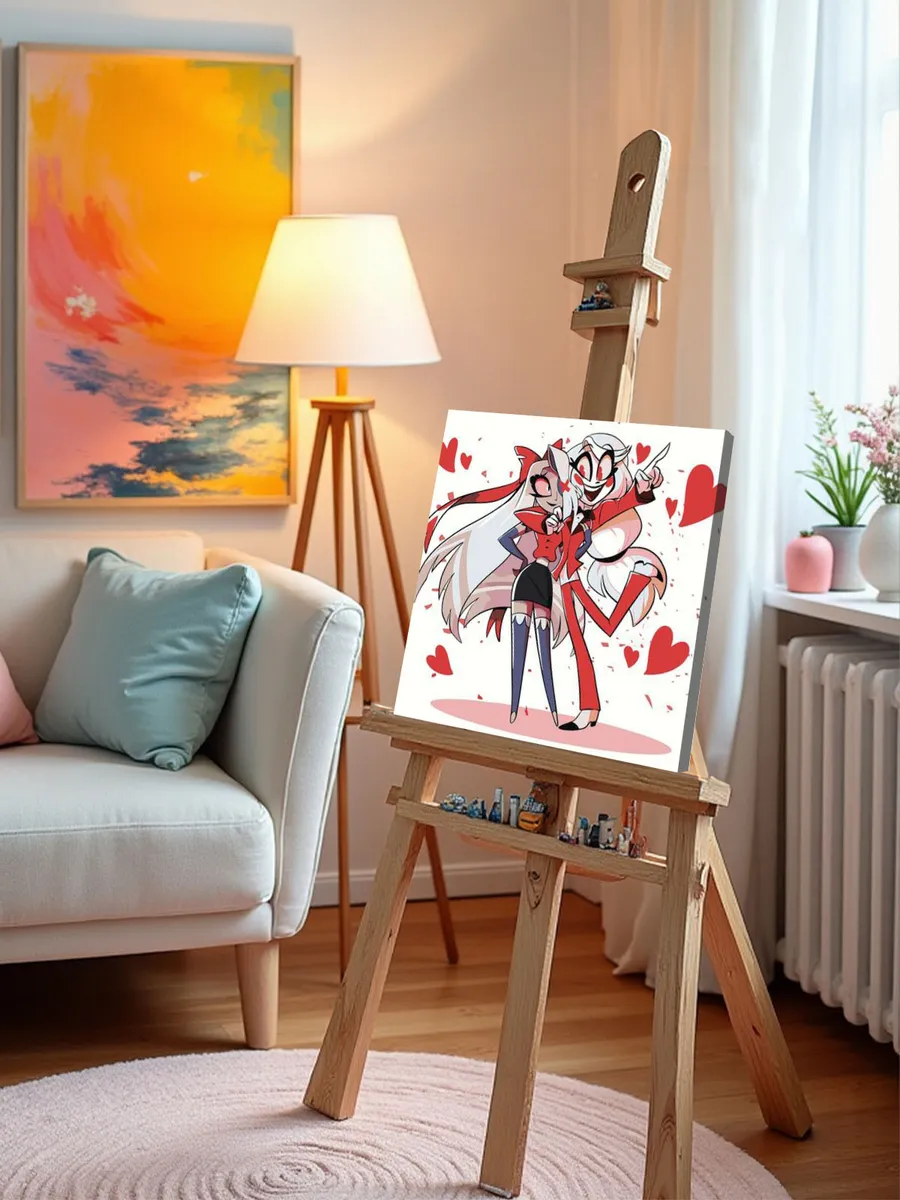 Картина по номерам «Отель Хазбин (Харбин): Чарли, Вегги» — картинка 10