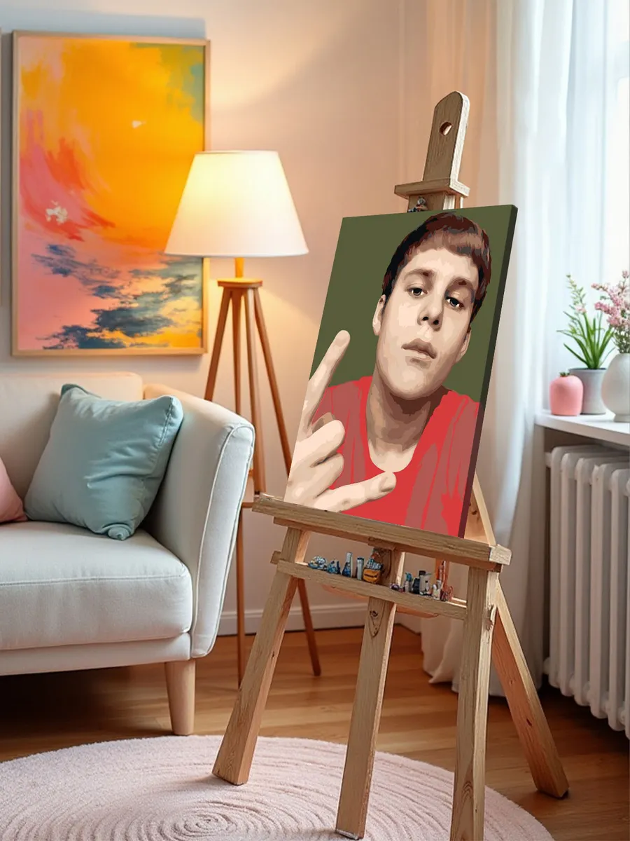 Картина по номерам «Рэп музыкант Toxis Токсис: Андрей портрет» — картинка 10