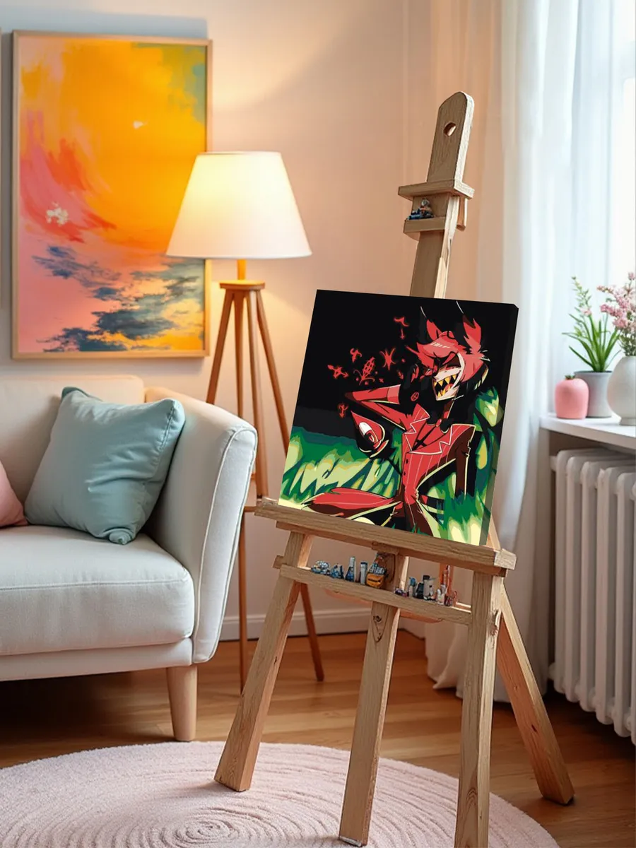 Картина по номерам «Отель Хазбин (Харбин): Аластор 40x40» — картинка 10