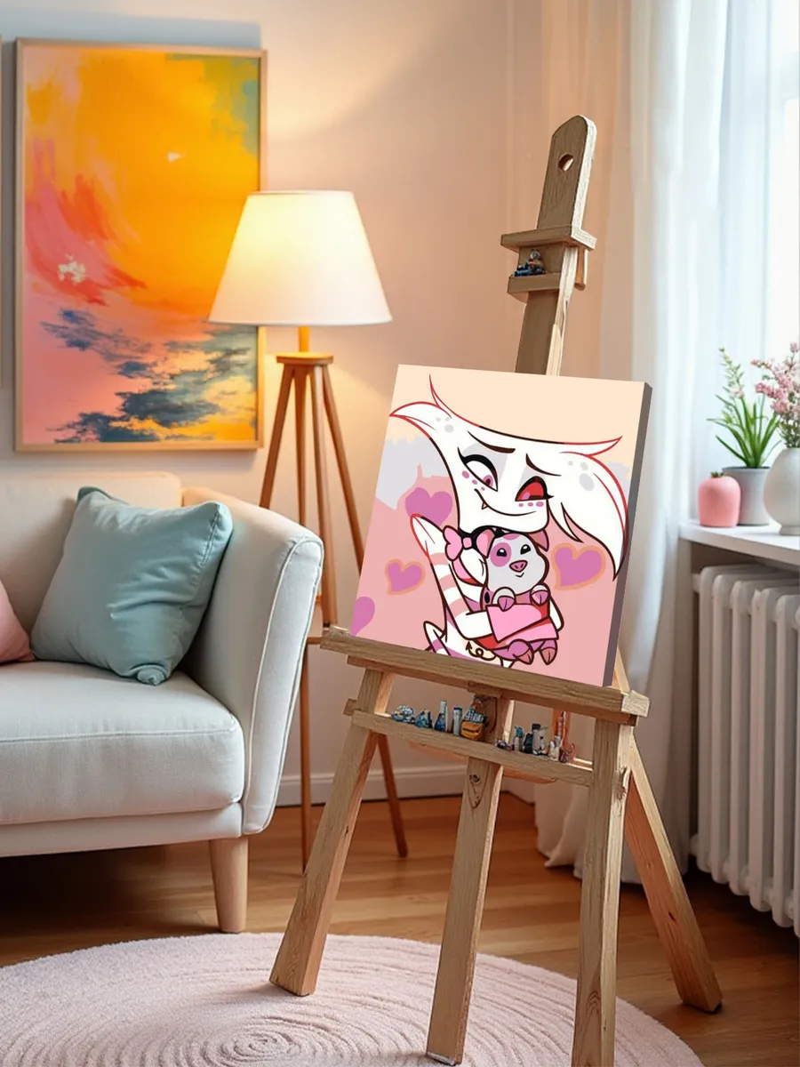 Картина по номерам «Отель Хазбин (Харбин): Энджел и Наггетс» — картинка 9