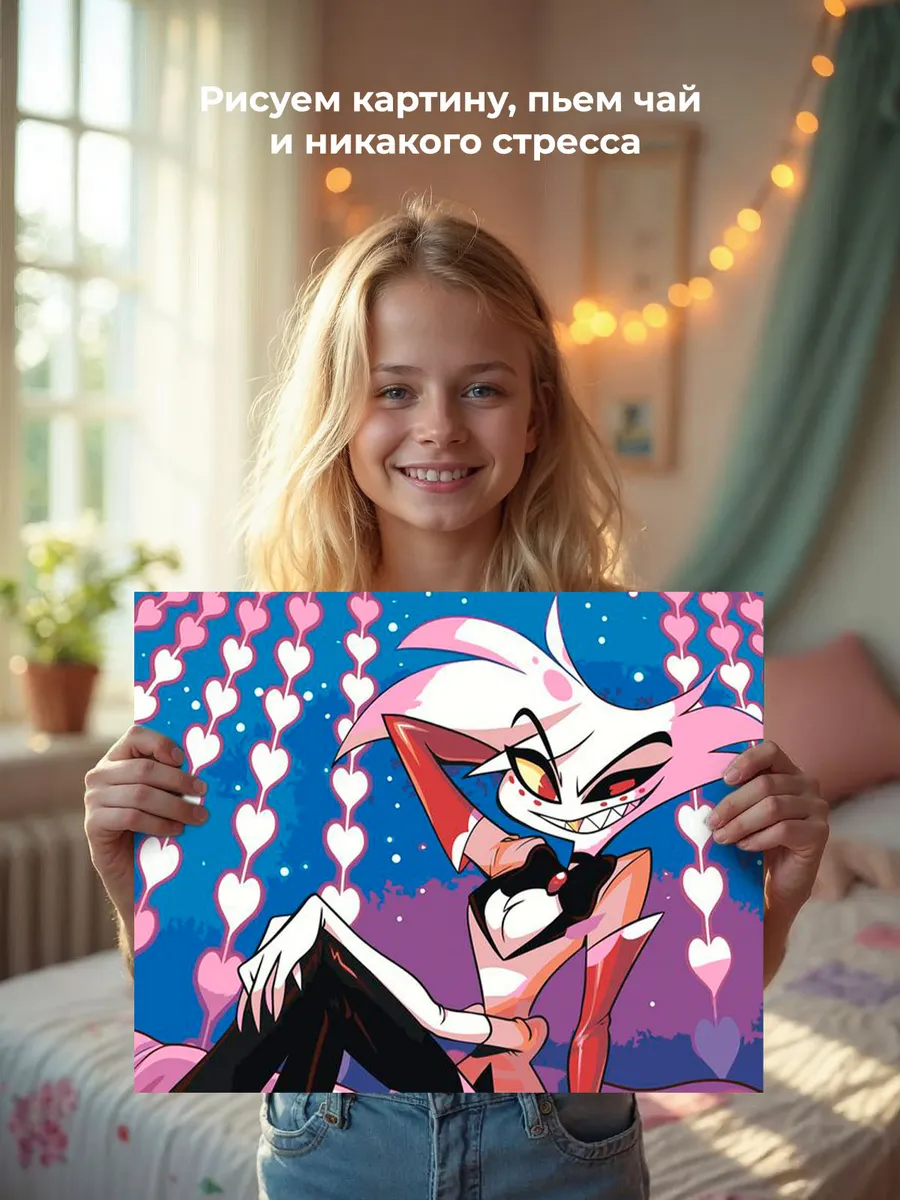 Картина по номерам «Отель Хазбин (Харбин): Энджел Даст» — картинка 7