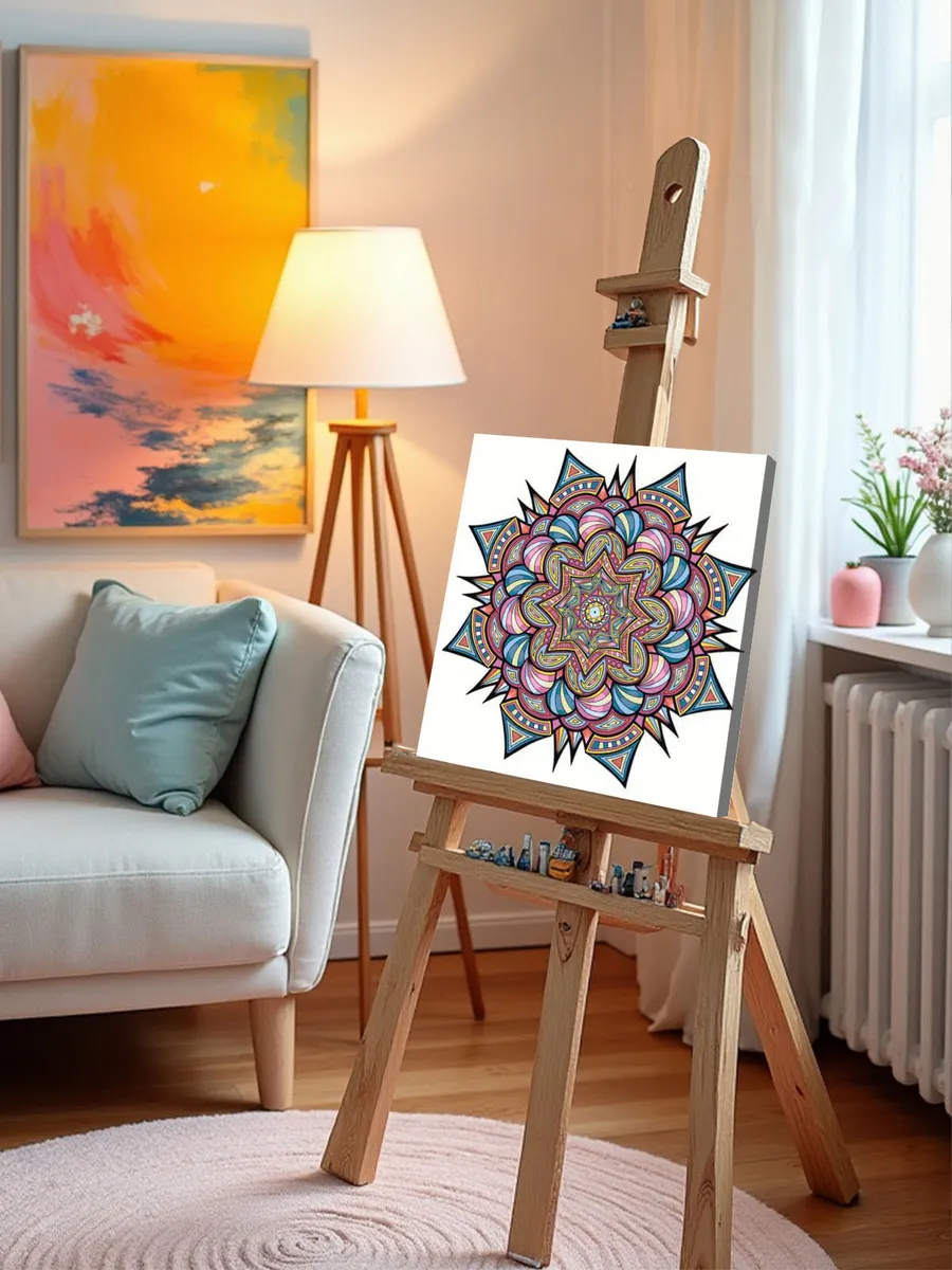 Картина по номерам «Религия, Буддизм: мандала 40x40» — картинка 10