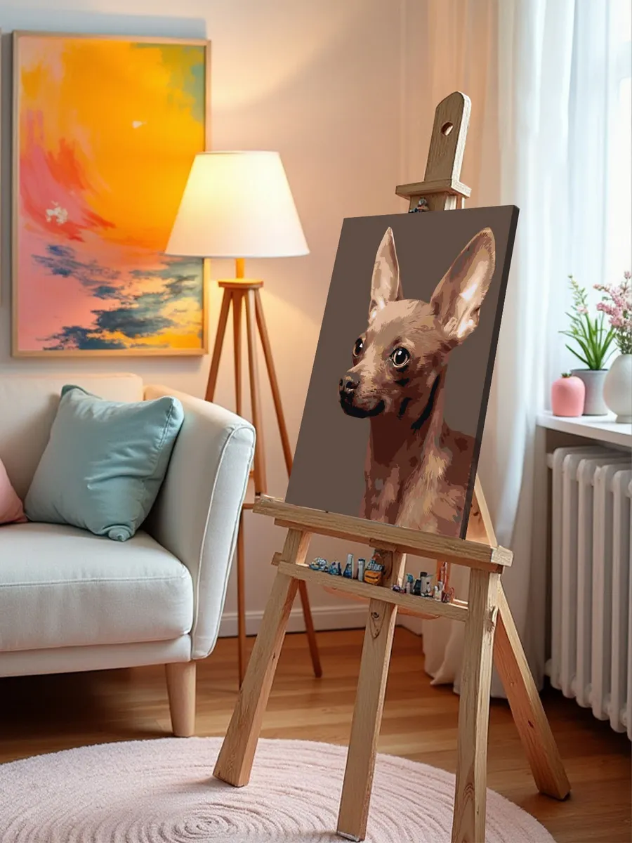 Картина по номерам «Собаки: Той терьер 40x50» — картинка 9