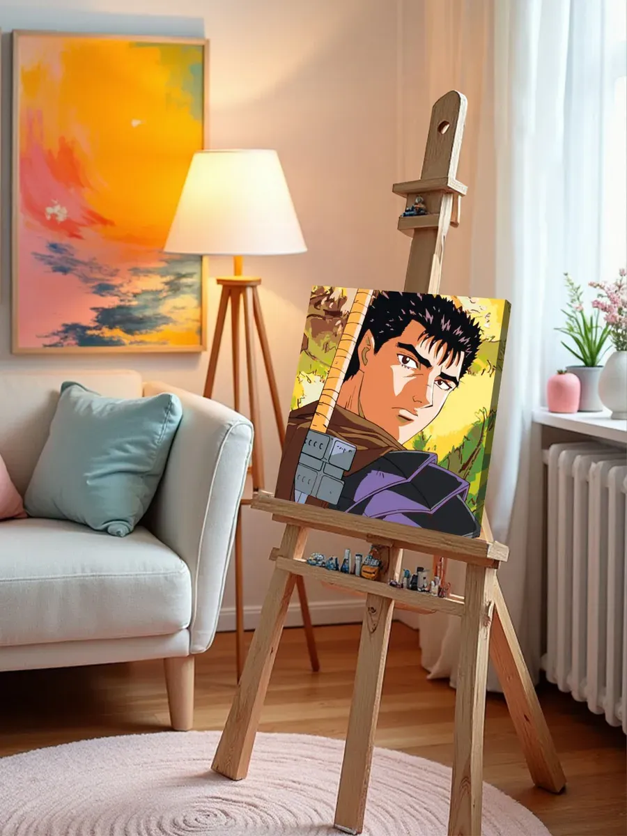 Картина по номерам «Берсерк Berserk манга аниме: Гатс 40x40» — картинка 10
