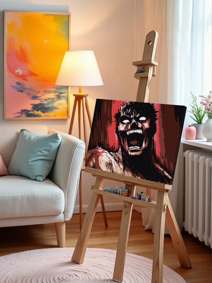 Картина по номерам «Берсерк Berserk манга аниме: Гатс ярость» — картинка 10