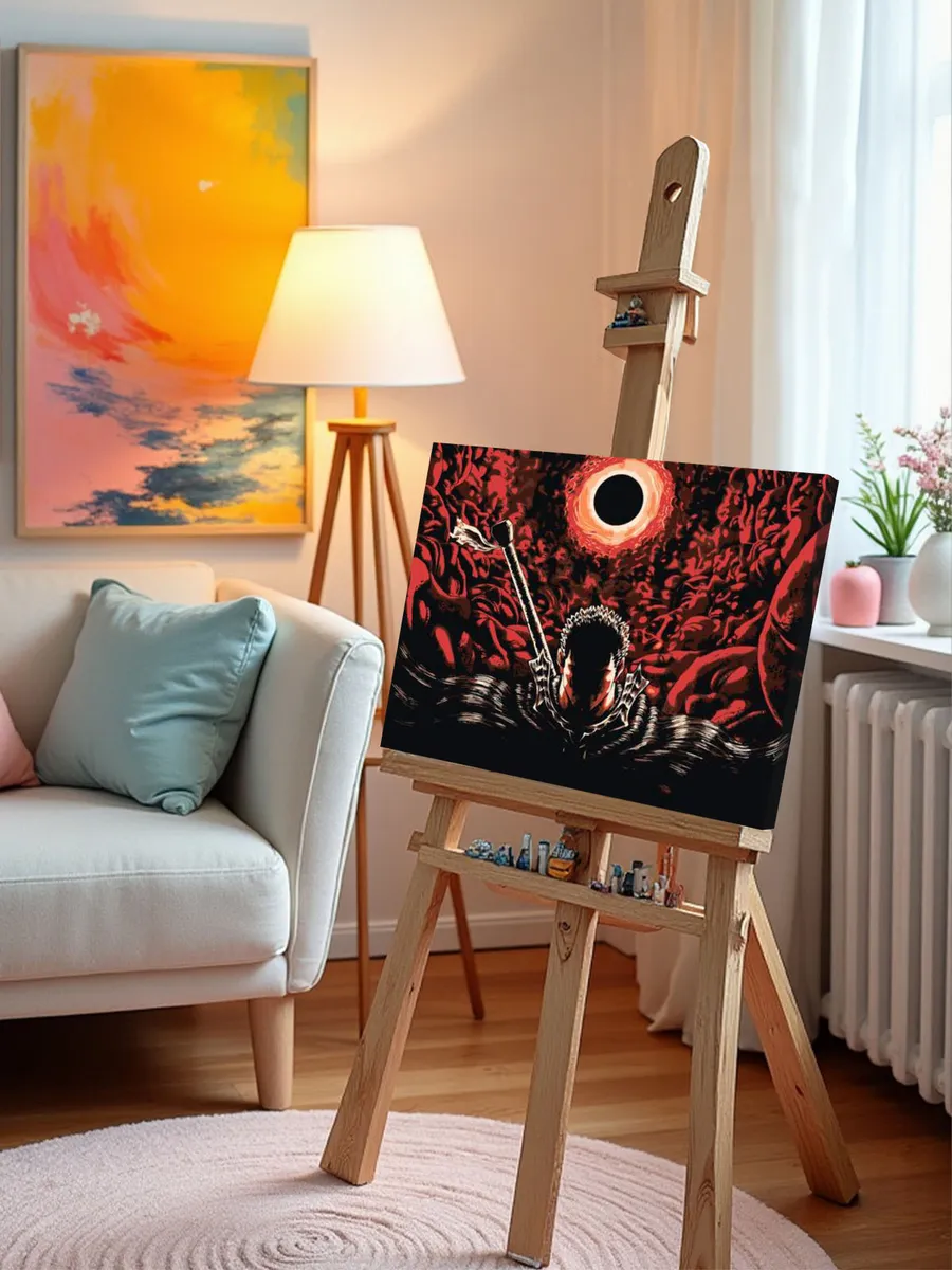 Картина по номерам «Берсерк Berserk манга аниме: Гатс 40x50» — картинка 10